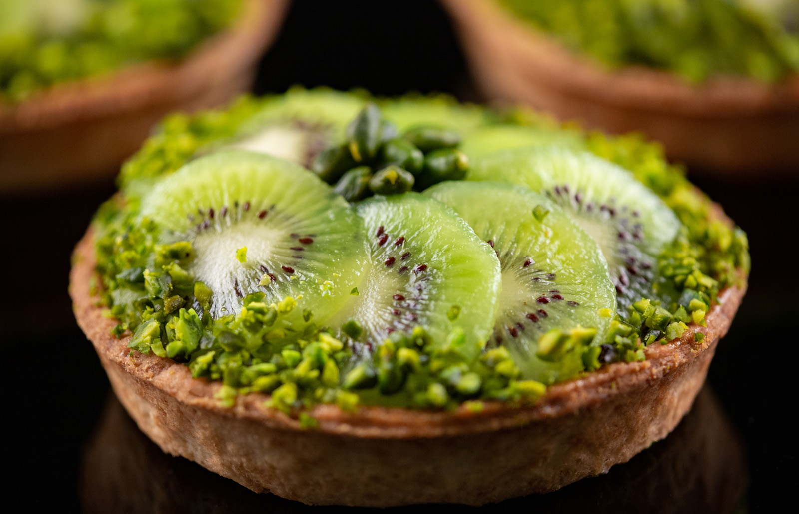 Recette de tartelettes au Kiwi de l'Adour et pistaches